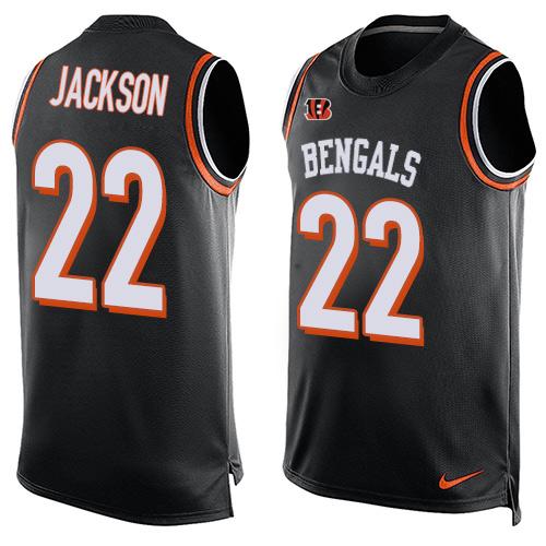 Nike Bengals #22 William Jackson Black Team Color Men's Stitched NFL Limited Tank Top Jersey